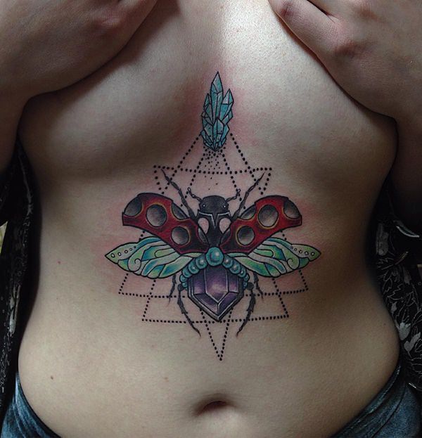 Sternum tattoos design, idea 44
