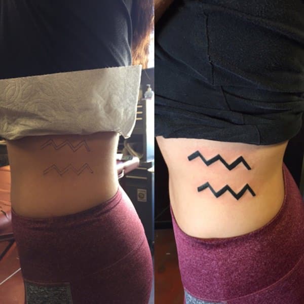 Aquarius tattoos design, idea 2
