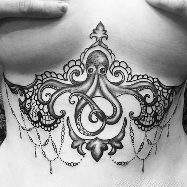 Sternum tattoos design, idea 46
