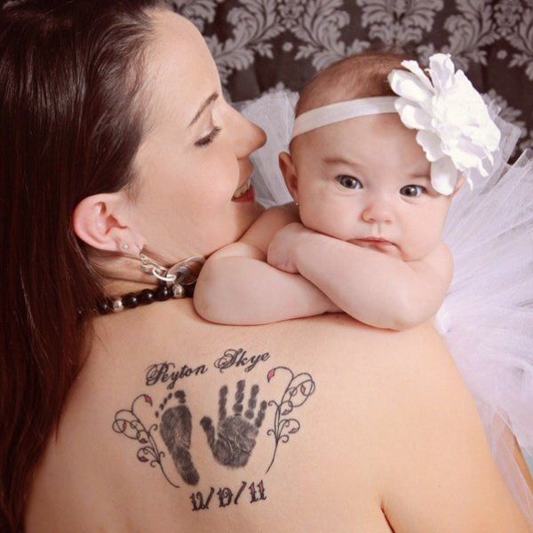 Baby tattoo designs for mom design, idea 41