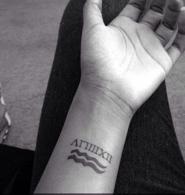 Aquarius tattoos design, idea 4