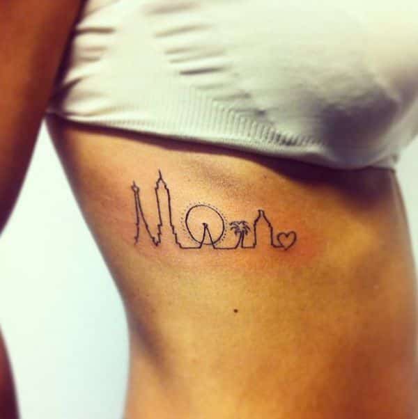 Heartbeat tattoos design, idea 7