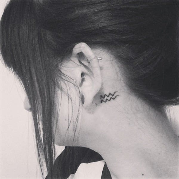 Aquarius tattoos design, idea 6