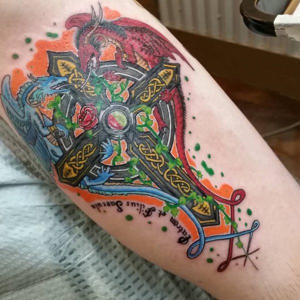 Cross tattoo design, idea 74