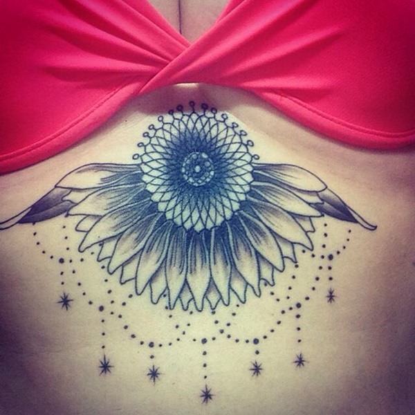 Sternum tattoos design, idea 3