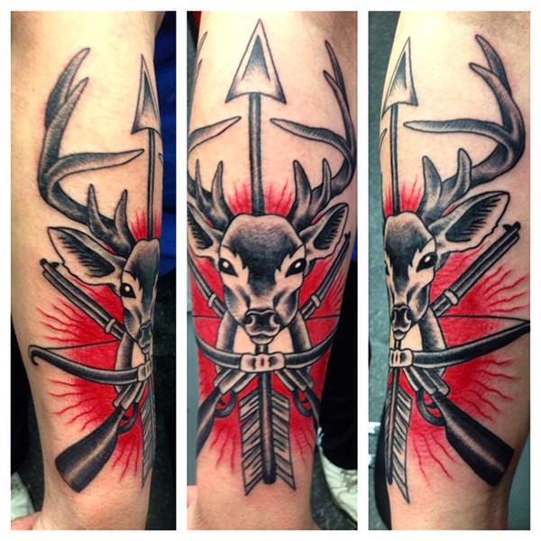 Hunting tattoos design, idea 4