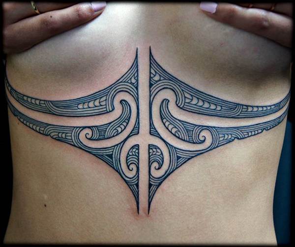 Sternum tattoos design, idea 6