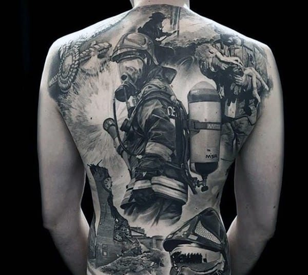 Firefighter tattoos design, idea 17