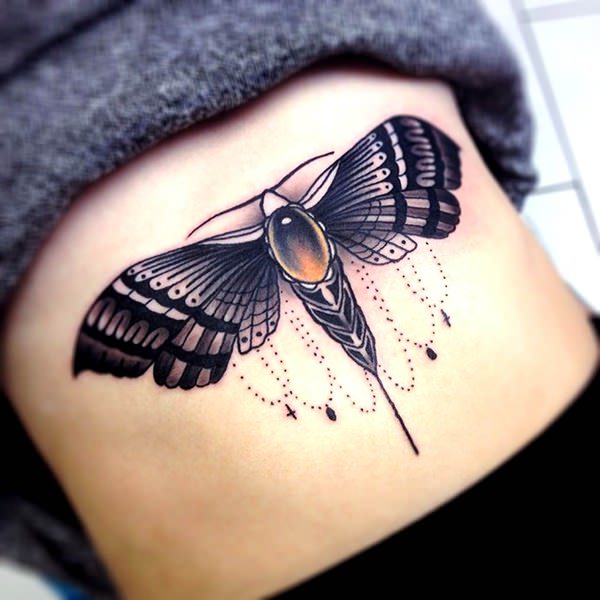 Sternum tattoos design, idea 8