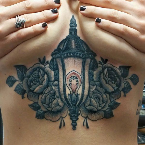 Sternum tattoos design, idea 9