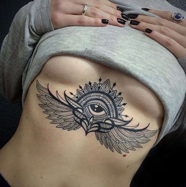 Sternum tattoos design, idea 10