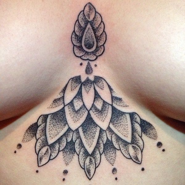 Sternum tattoos design, idea 11