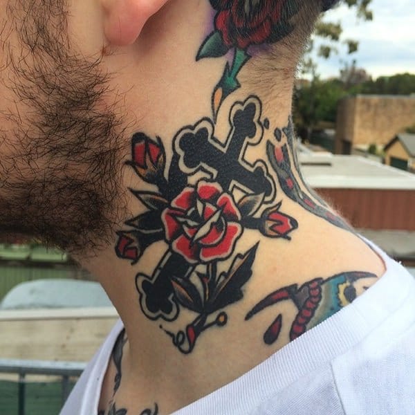Cross tattoo design, idea 36