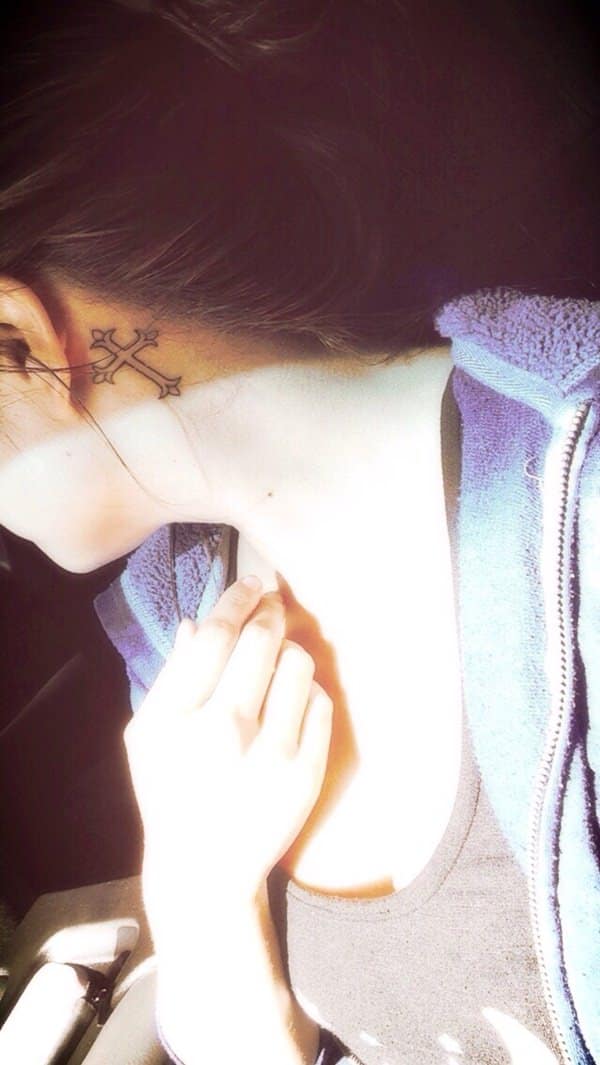 Cross tattoo design, idea 6