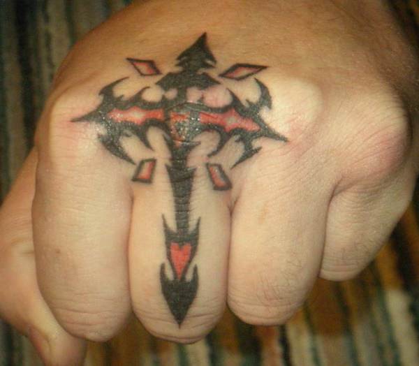 Cross tattoo design, idea 10