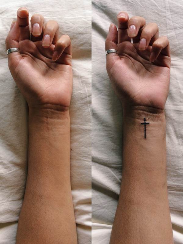 Cross tattoo design, idea 12