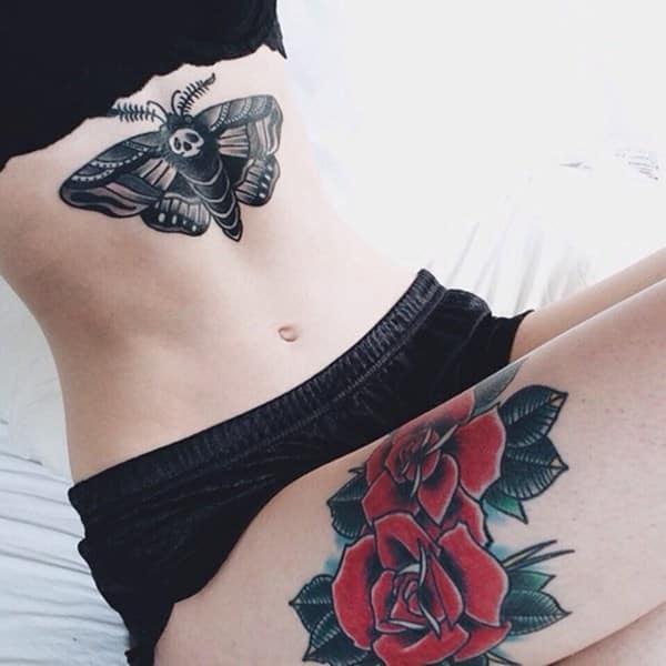 Sternum tattoos design, idea 21