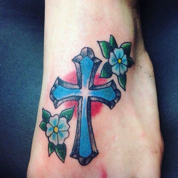 Cross tattoo design, idea 13