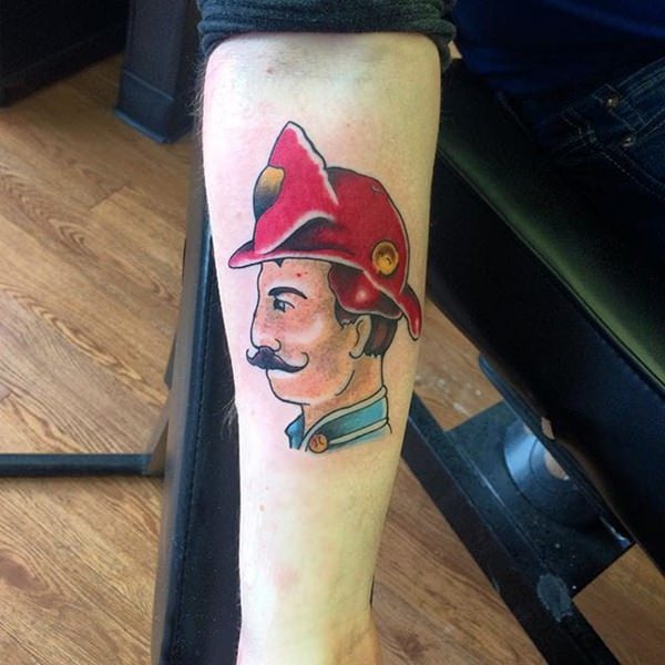 Firefighter tattoos design, idea 19
