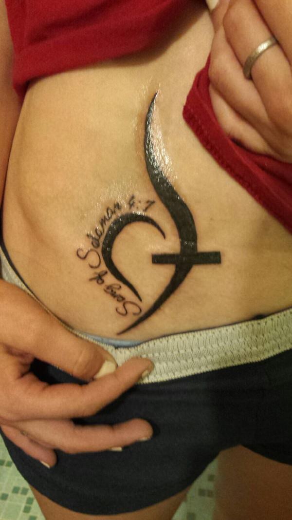 Cross tattoo design, idea 19