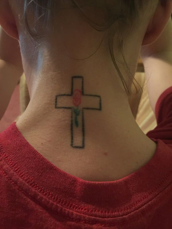 Cross tattoo design, idea 26