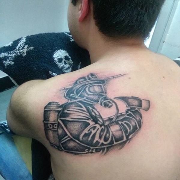 Firefighter tattoos design, idea 21