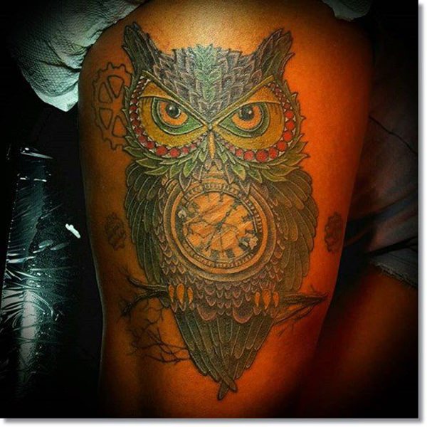 Pocket watch tattoos design, idea 43