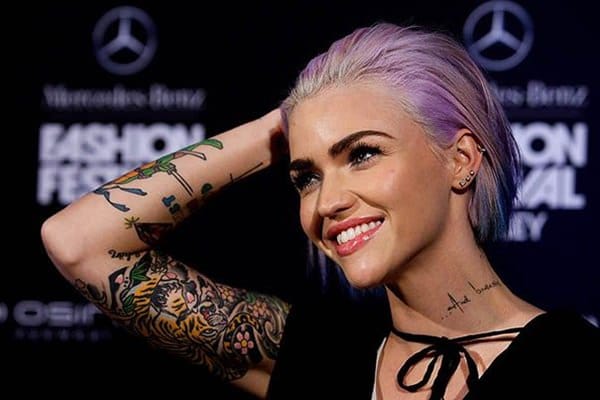 Ruby rose tattoos design, idea 9