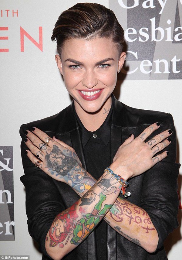 Ruby rose tattoos design, idea 20