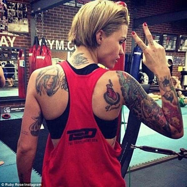 Ruby rose tattoos design, idea 12