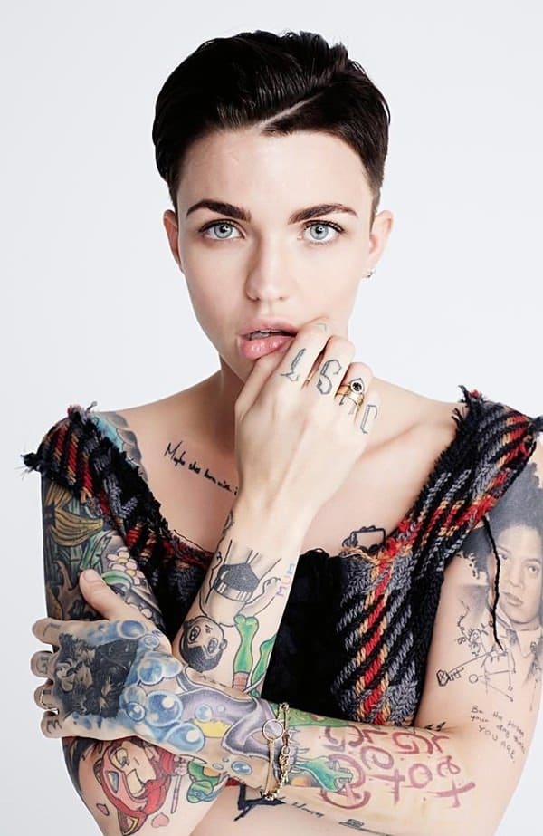 Ruby rose tattoos design, idea 5