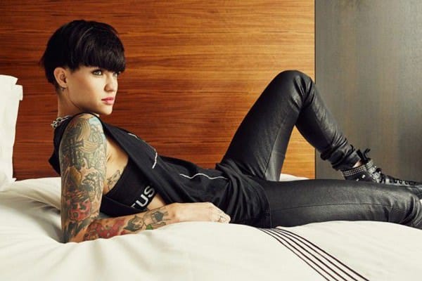 Ruby rose tattoos design, idea 6