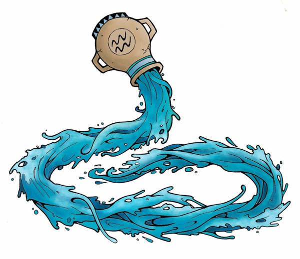 Aquarius tattoos design, idea 18