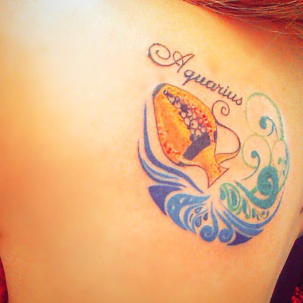 Aquarius tattoos design, idea 28