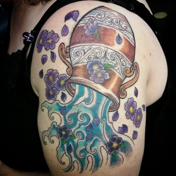 Aquarius tattoos design, idea 32