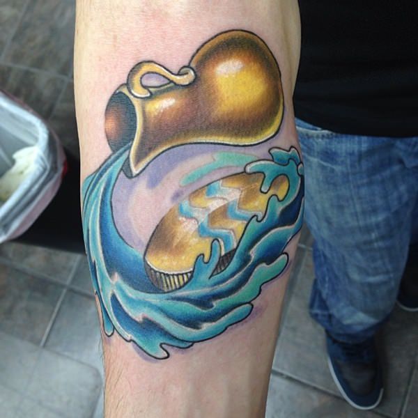 Aquarius tattoos design, idea 36