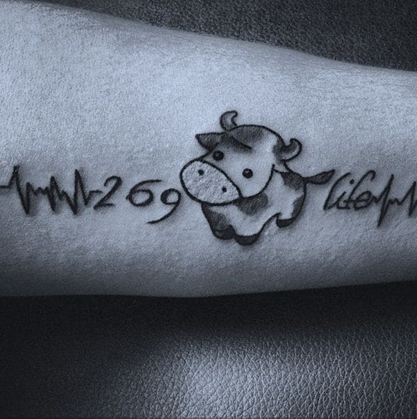 Heartbeat tattoos design, idea 20