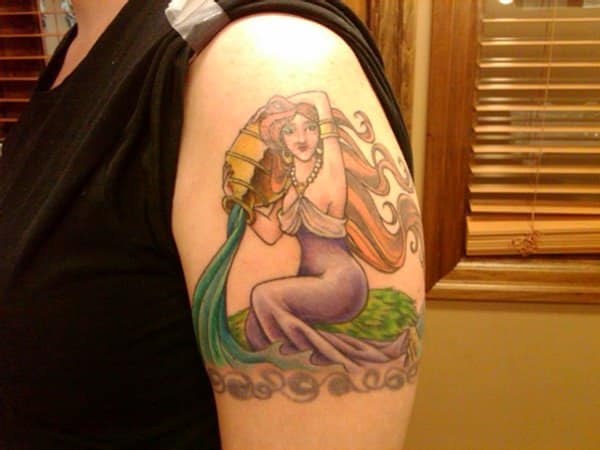 Aquarius tattoos design, idea 15