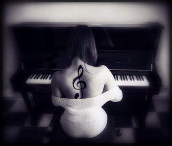 Music tattoo design, idea 14
