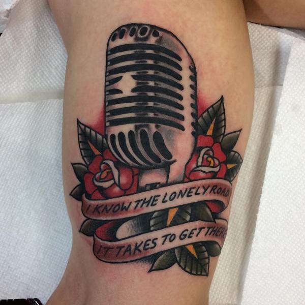 Music tattoo design, idea 30