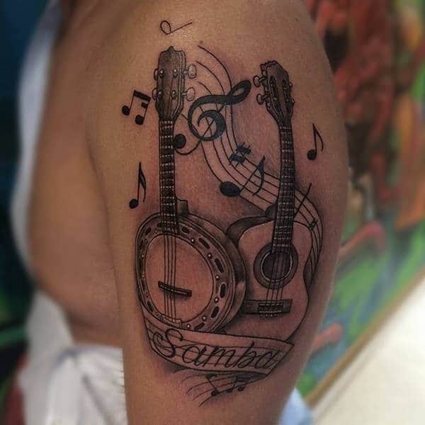 Music tattoo design, idea 40