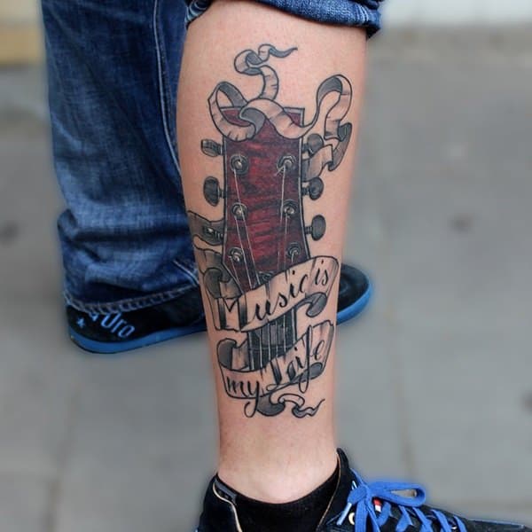 Music tattoo design, idea 42
