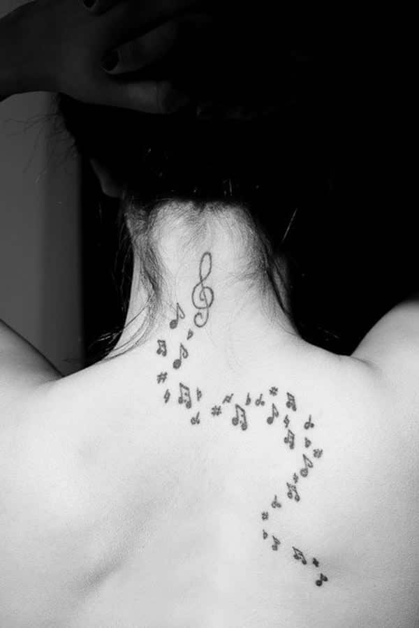 Music tattoo design, idea 16