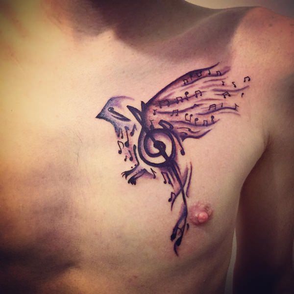 Music tattoo design, idea 43