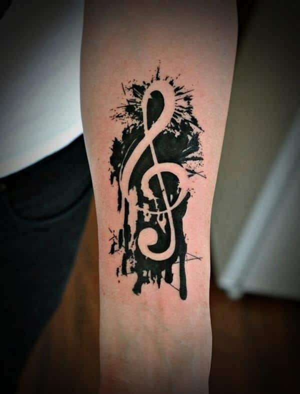 Music tattoo design, idea 46