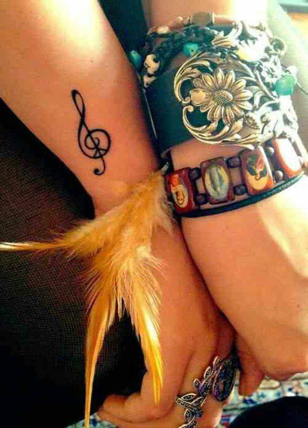 Music tattoo design, idea 47