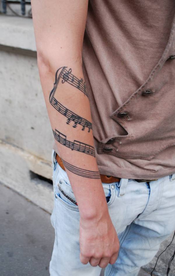 Music tattoo design, idea 50