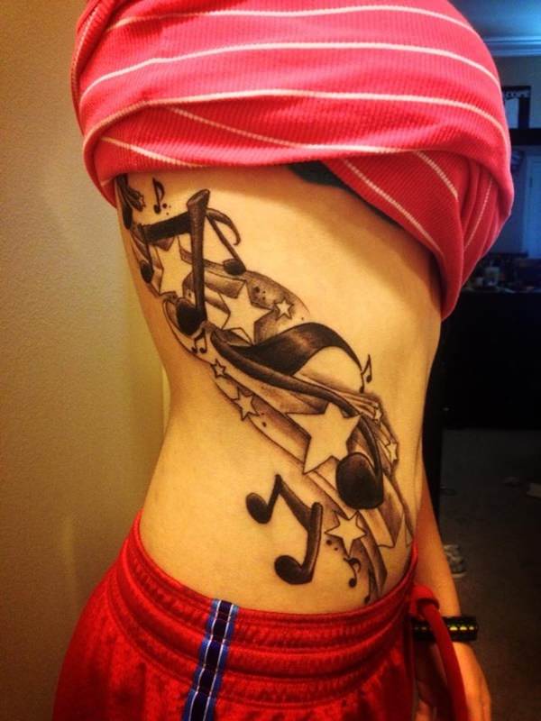 Music tattoo design, idea 17