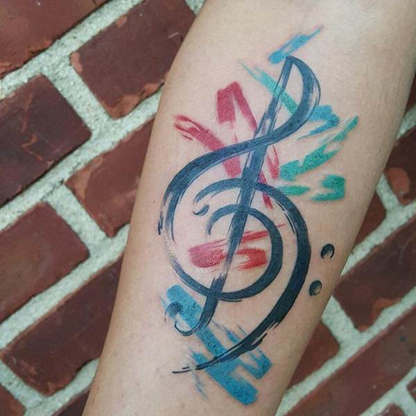 Music tattoo design, idea 51