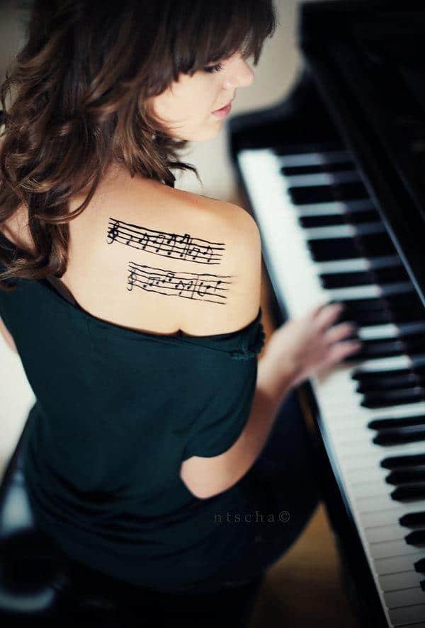 Music tattoo design, idea 56